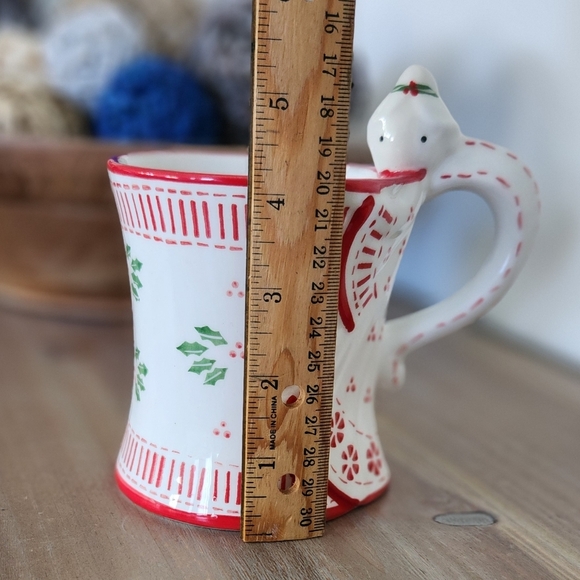🎄 Temp-Tations Red & White Ceramic Angel Mugs – In Box, Christmas Design (Set) - Picture 12 of 16